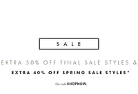 J.CREW美国官网 final sale额外五折，spring sale styles 额外六折