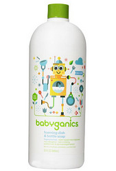 BabyGanics 甘尼克宝宝 Foaming Dish and Bottle Soap Refill 餐具清洁剂 2瓶装