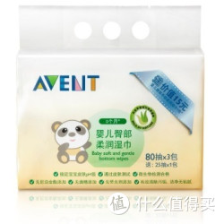 PHILIPS 飞利浦 AVENT 新安怡 SCF986/30 婴儿臀部柔润湿巾80抽3连包+25抽
