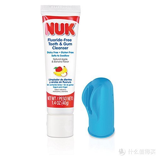 凑单品：NUK Infant Tooth and Gum Cleanser and Finger Toothbrush 婴儿洁牙套装（水果味）