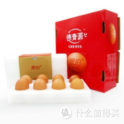 凑单品：德青源 爱的鲜鸡蛋 16枚/盒