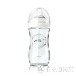 飞利浦 PHILIPS 新安怡 AVENT SCF673/17 宽口径自然原生玻璃奶瓶 8oz/240毫升