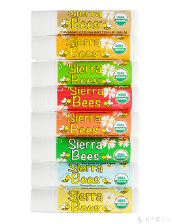 凑单品:Sierra Bees Organic Lip Balms 有机唇膏 8*4.25g