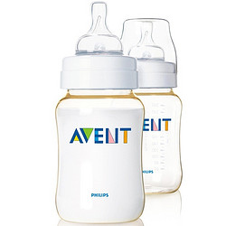 PHILIPS 飞利浦 AVENT 新安怡 SCF663/27 宽口径九安士PES奶瓶 260ml*2个