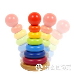 木玩世家 BH2203 彩虹宝塔 儿童早教益智叠叠乐 积木玩具