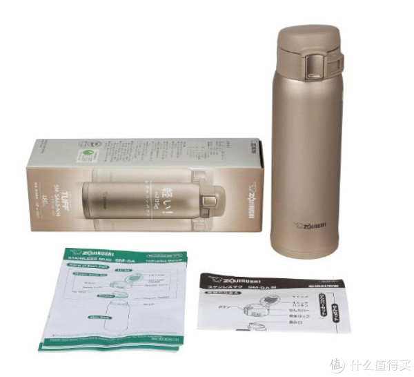 ZOJIRUSHI 象印 SM-SA48-RW 不锈钢保温杯 （黑色/金色）