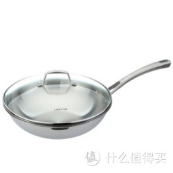 LINKFAIR 凌丰 银闪系列 LFYS-28DC-JD 304不锈钢无涂层炒锅