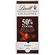 Lindt 瑞士莲 特级排装50％可可黑巧克力 100g*2