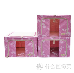 LOCK&LOCK 乐扣乐扣 LLB5158PLF003 58升U型树叶百纳箱3件套装 粉+58升树叶百纳箱