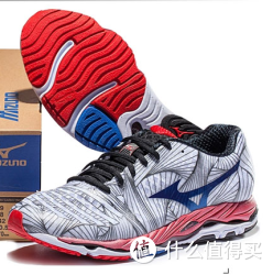 Mizuno 美津浓 paradox 男款红色中底跑鞋 J1GC144027