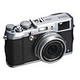 富士（FUJIFILM） FinePix X100S 旁轴数码相机 银色（1600万像素 2.8英寸屏 23mmF2定焦镜头 混合取景器）