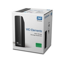WD 西部数据 WDBWLG0040HBK Elements Desktop 3.5英寸移动硬盘4TB