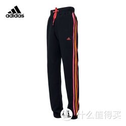 adidas 阿迪达斯 童装春款儿童运动裤 女大童针织长裤 F49996