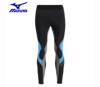 Mizuno 美津浓 BG8000 男款 次顶级压缩长裤 黑蓝