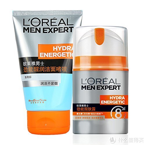 L'OREAL PARIS 巴黎欧莱雅 男士劲能护肤套装(劲能醒肤露8重功效50ml+男士醒润洁面者哩100ml)+凑单品