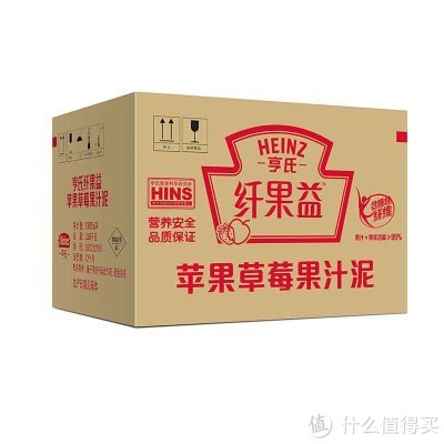 Heinz 亨氏 纤果益 苹果草莓果汁泥 130g*24