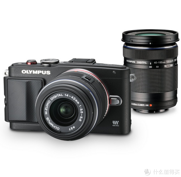 OLYMPUS 奥林巴斯 E-PL6 14-42+40-150 双镜头微单套机 黑白银三色