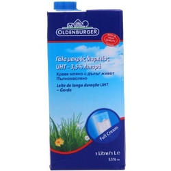 Oldenburger 欧德堡 超高温处理全脂纯牛奶 1L*12