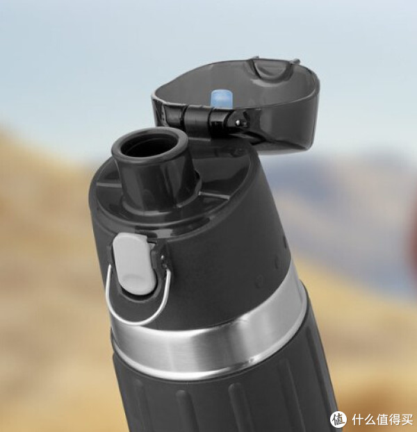 THERMOS 膳魔师 真空不锈钢运动水壶 530ml 炭黑色