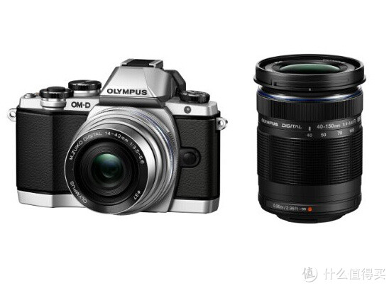 新低价：OLYMPUS 奥林巴斯 E-M10 M4/3 可换镜头数码相机14-42mm+40-150mm 双镜头套机 银色