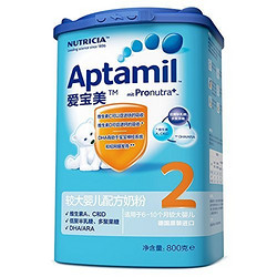 Aptamil 爱宝美 较大婴儿配方奶粉(德国原装进口  2段6-10个月) 800g