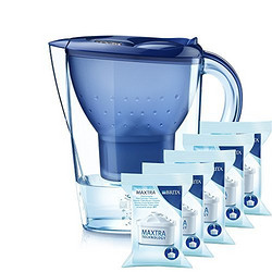 Brita 碧然德 滤水壶 Marella XL 3.5L 一壶5芯（蓝色）