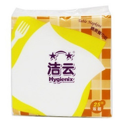 Hygienix 洁云 双层餐巾纸 25张