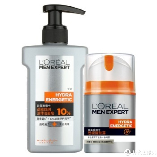 新补货：L'OREAL PARIS 巴黎欧莱雅 男士护肤套装 （控油洁面皂150ml+周全理肤露50ml）+劲能舒润液体洁面皂150ml+醒肤露1.5ml单片*7 