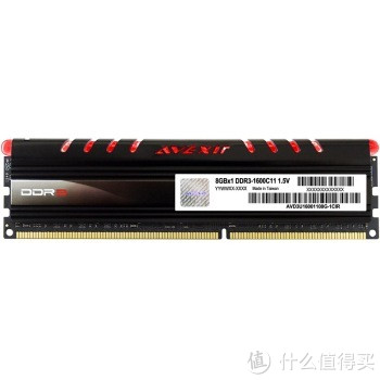 AVEXIR 宇帷 CORE系列 火焰红 DDR3 1600 8GB台式机内存条（CL11,、1.5V）