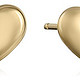 14k Yellow Gold Earrings 14K金心形耳钉