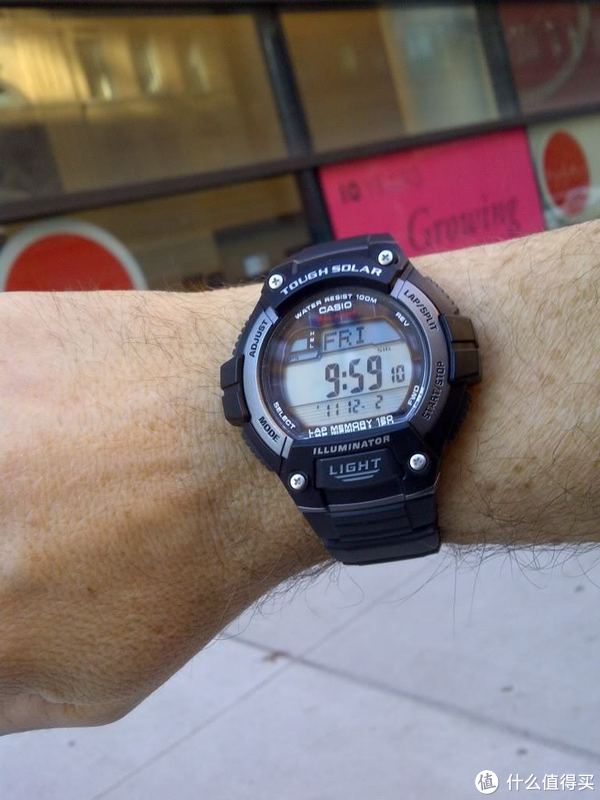 CASIO 卡西欧 W-S220-1BVCF 男士太阳能运动腕表