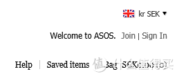 汇率Bug：asos英国官网 通过瑞典克朗结算