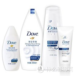 双重优惠：Dove 多芬洗发乳200ml+多芬沐浴乳200ml+多芬护发素50ml+多芬沐浴乳45ml+LUX 力士沐浴乳180ml*2