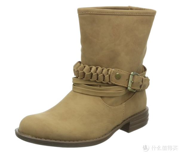 SKECHERS 斯凯奇Mad Dash Braid Harness女款真皮短靴