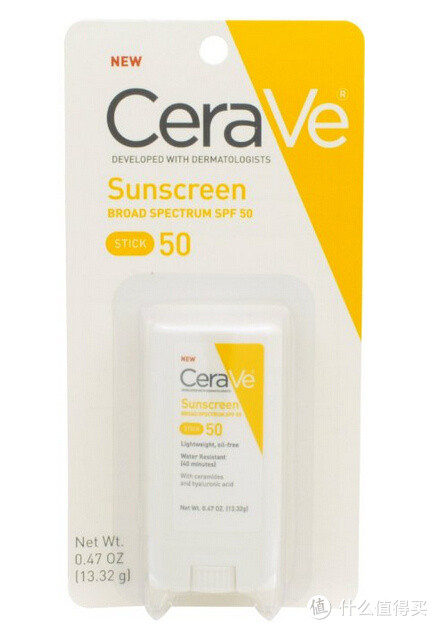 CeraVe SPF 50 Sunscreen 防晒棒 13.32g