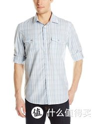 Calvin Klein Woven Button-Front 男士格子衬衫 