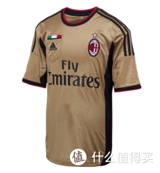 断码：AC米兰 13/14赛季第三客场队服（黄金色）