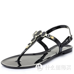 INNET 茵奈儿 UNJ02BL5 2015年夏季黑胶鞋