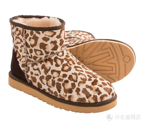 UGG Australia Classic Mini Calf Hair 豹纹真皮雪地靴