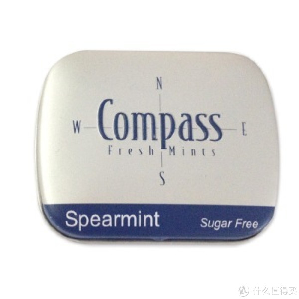 凑单品:COMPASS 卡帕斯 清爽薄荷糖 留兰香味 50片/盒14克