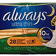 凑单品：always  Ultra Thin Unscented Pads with Wings 夜用卫生巾