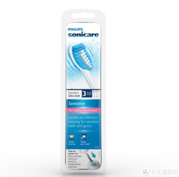 PHILIPS 飞利浦 Ultra Soft Sensitive HX6053/64 电动牙刷刷头(3只装)