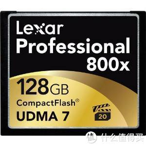 Lexar 雷克沙 Professional 800x CF存储卡 128GB（800x，读取120MB/s）