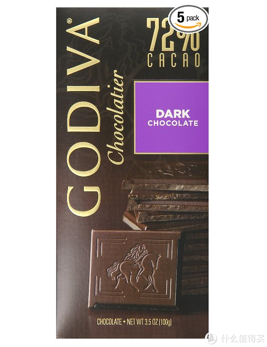 GODIVA 歌帝梵 黑巧克力100g*5包