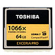 东芝（TOSHIBA）EXCERIA Pro CF存储卡 64GB 读160M写150M 1066倍速