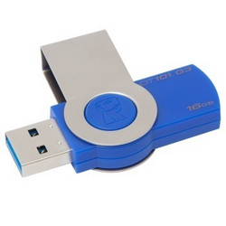移动端：Kingston金士顿 DT 101G3 16GB USB3.0 时尚便携U盘 蓝色