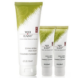 WEI EAST 蔚伊思 活性草本舒缓抗氧 洁面啫喱125ml+30ml*2