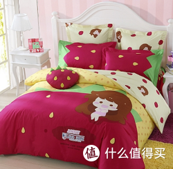 LOVO 罗莱 安妮的草莓梦 全棉斜纹印花四件套