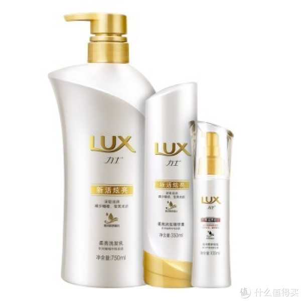 LUX 力士 新活炫亮 夜间修护套组(洗发乳750ml+润发精华素350ml+密集滋养护凝乳100ml)