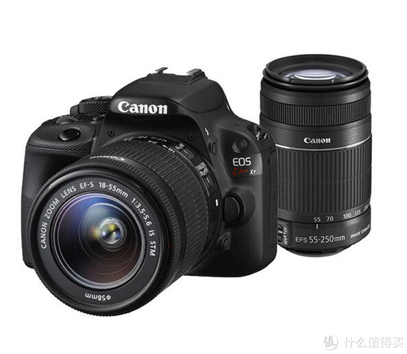 Canon 佳能EOS Kiss X7（100D）双镜头EF-S18-55/55-250mm 套机黑色多少